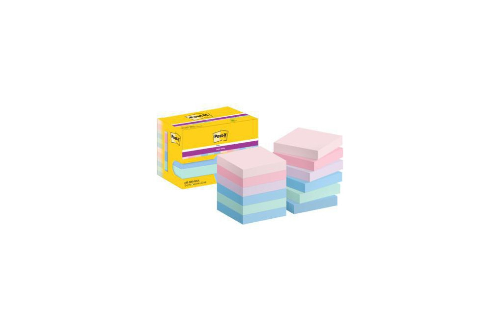 Post it Haftnotiz 622 12SS SOUL 47,6x47,6mm 90Bl sort 12St Post it Haftnotiz 622 12SS SOUL 47,6x47,6mm 90Bl sort 12St