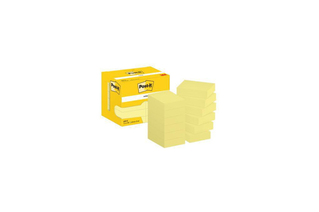 Post it Haftnotiz 653 E 38x51mm 100Bl ge 12St