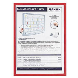 Franken Dokumentenhalter ITSA4S 01 DIN A4 0,32mm sk rot
