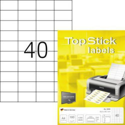 Etikett Top Stick 8698 52,5x29,7mm weiß 4.000 St. Pack.