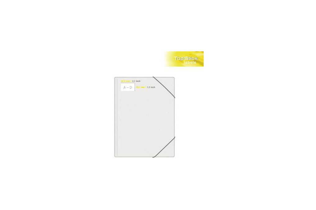 Etikett Top Stick 8698 52,5x29,7mm weiß 4.000 St. Pack.