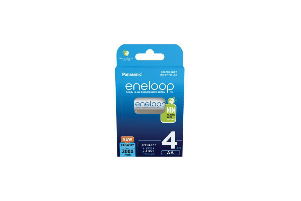 Panasonic Akku eneloop BK 3MCDE 4BE AA HR06 1,2V 2.000mAh 4St.