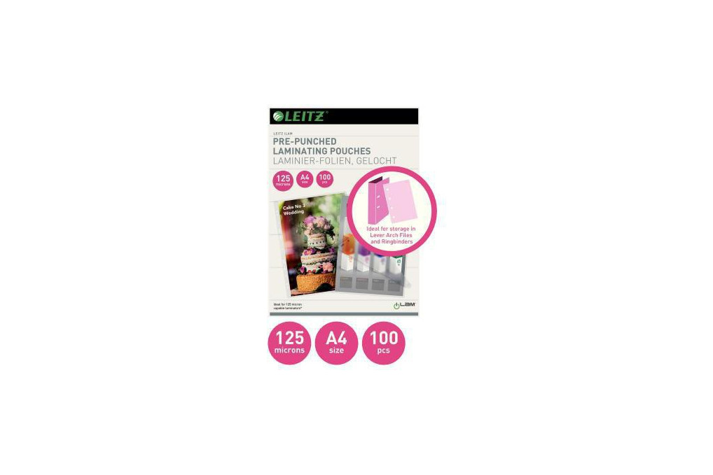 Leitz Laminierfolie 33878 DIN A4 125mic EVA 100 St. Pack.