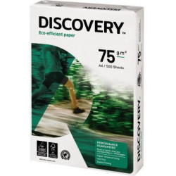 DISCOVERY Kopierpapier A4 75g 4 fach gelocht hf h.ws 500 Bl Pack. DISCOVERY Kopierpapier A4 75g 4 fach gelocht hf h.ws 500 Bl Pack.