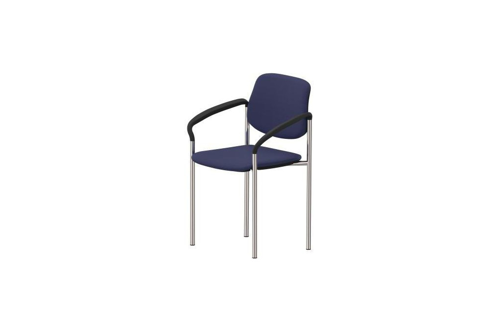 NowyStyl Besucherstuhl STYL ARM 4Fuß gepolstert ch bl