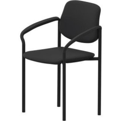 NowyStyl Besucherstuhl STYL ARM 4Fuß gepolstert sw an NowyStyl Besucherstuhl STYL ARM 4Fuß gepolstert sw an