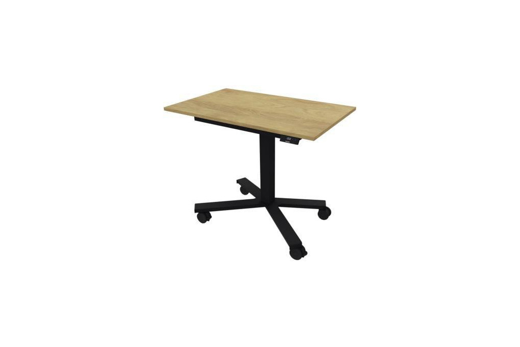 NowyStyl Mini Schreibtisch Rollen eModel2.0Mini sw sw Natural Hickory