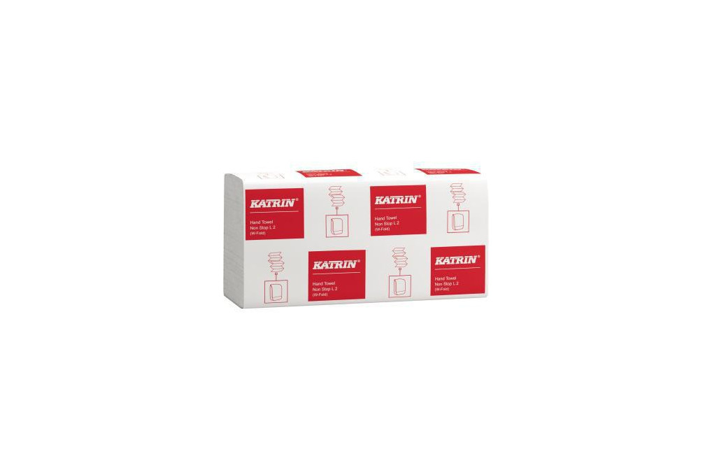 Katrin Papierhandtuch Non Stop L2 61594 2lg. 20,3x32cm weiß 3.000Bl.
