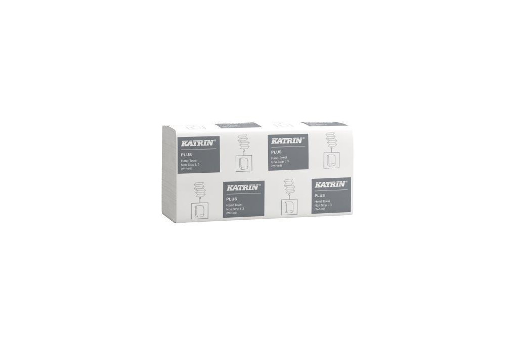 Katrin Papierhandtuch Plus Non Stop L3 61600 3lg. 20,3x32cm ws 2.250Bl.