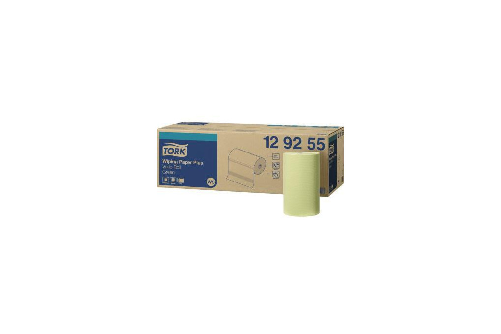 TORK Wischtuch 129255 2lagig 200Bl. grün 10 Rl. Pack.