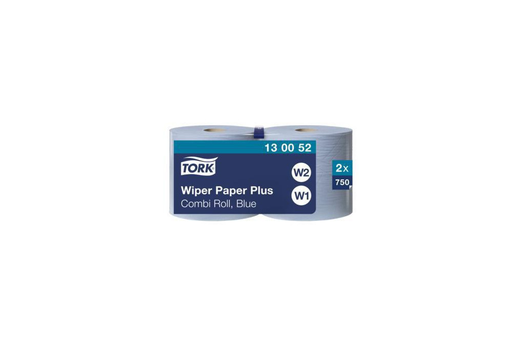 Tork Putztuch 130052 2lagig 23,5cmx255m 750Bl. bl 2 Rl. Pack.