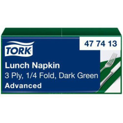 Tork Serviette 477413 33x33cm 3lg. 1 4 Falz dunkelgrün 150 St. Pack.