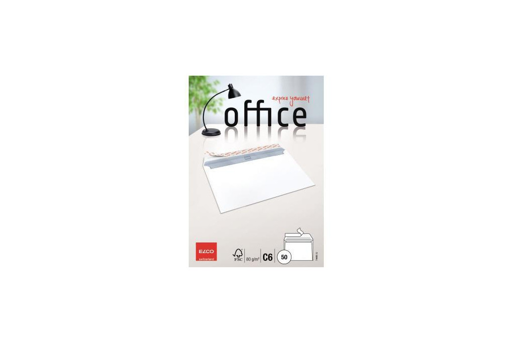 ELCO Briefumschlag Office 7446012 C6 oF hk weiß 50 St. Pack.