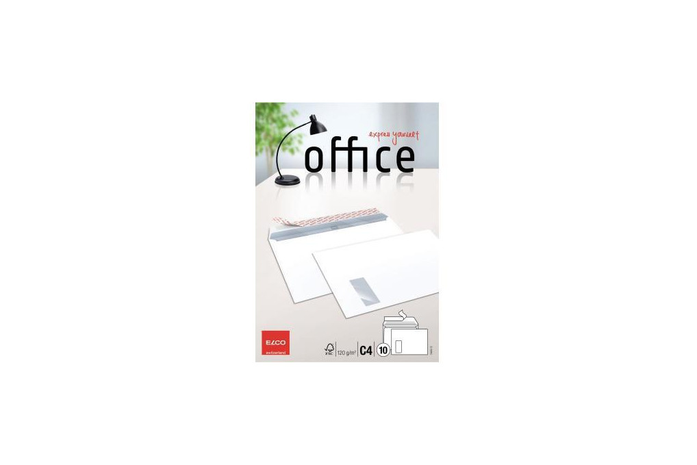 ELCO Briefumschlag Office 7449312 C4 mF 100g weiss 10 St. Pack.