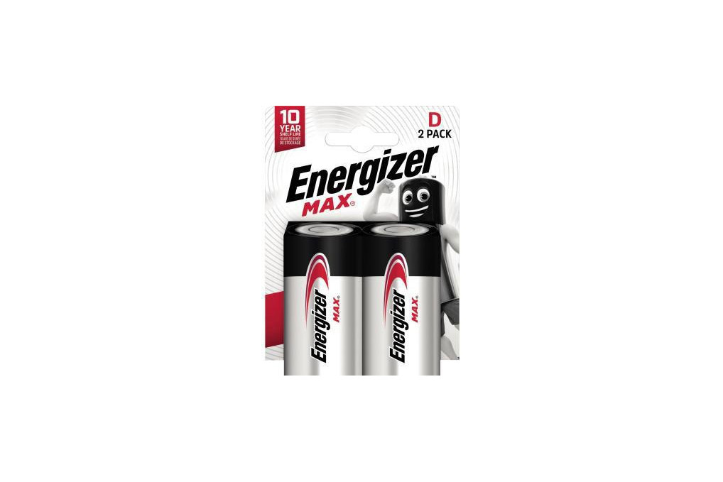 Energizer Batterie Max Alkaline E302306800 D Mono LR20 2 St. Pack.