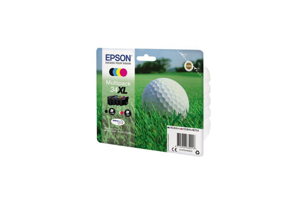 Epson Tintenpatrone 34XL C13T34764010 sw c m y 4 St. Pack.