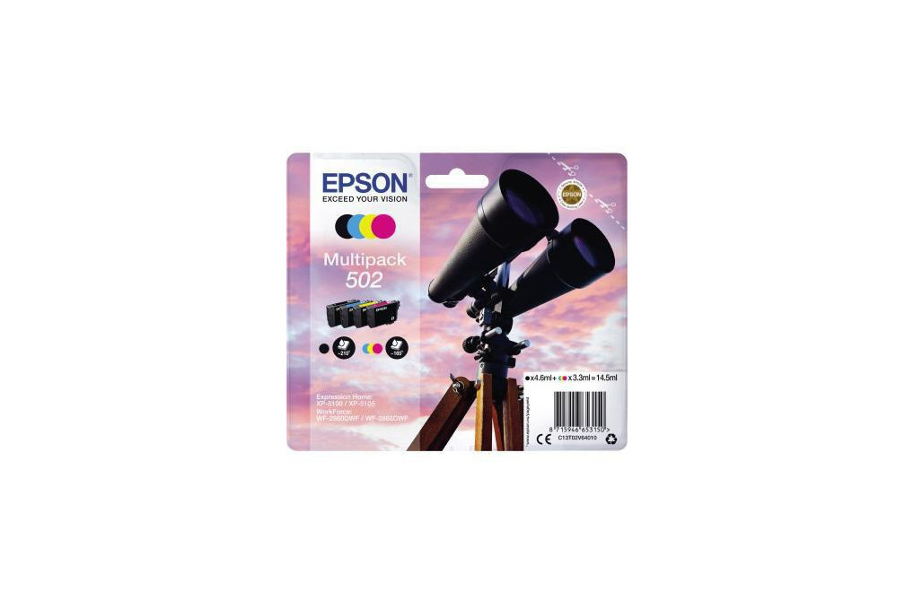 Epson Tintenpatrone C13T02V64010 502 sw c m y 4 St. Pack.