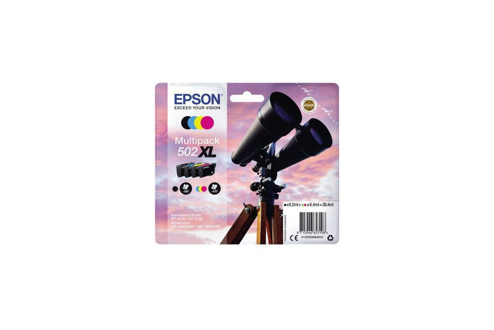 Epson Tintenpatrone C13T02W64010 502XL sw c m y 4 St. Pack.