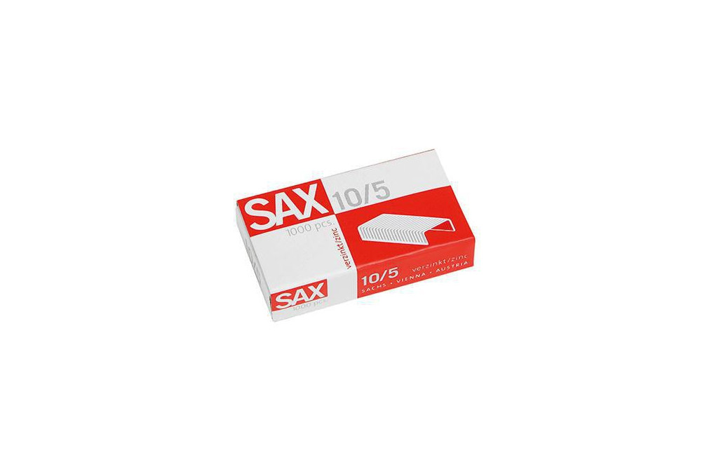 SAX Heftklammer 1 105 00 Nr.10 5mm verzinkt 1.000 St. Pack.