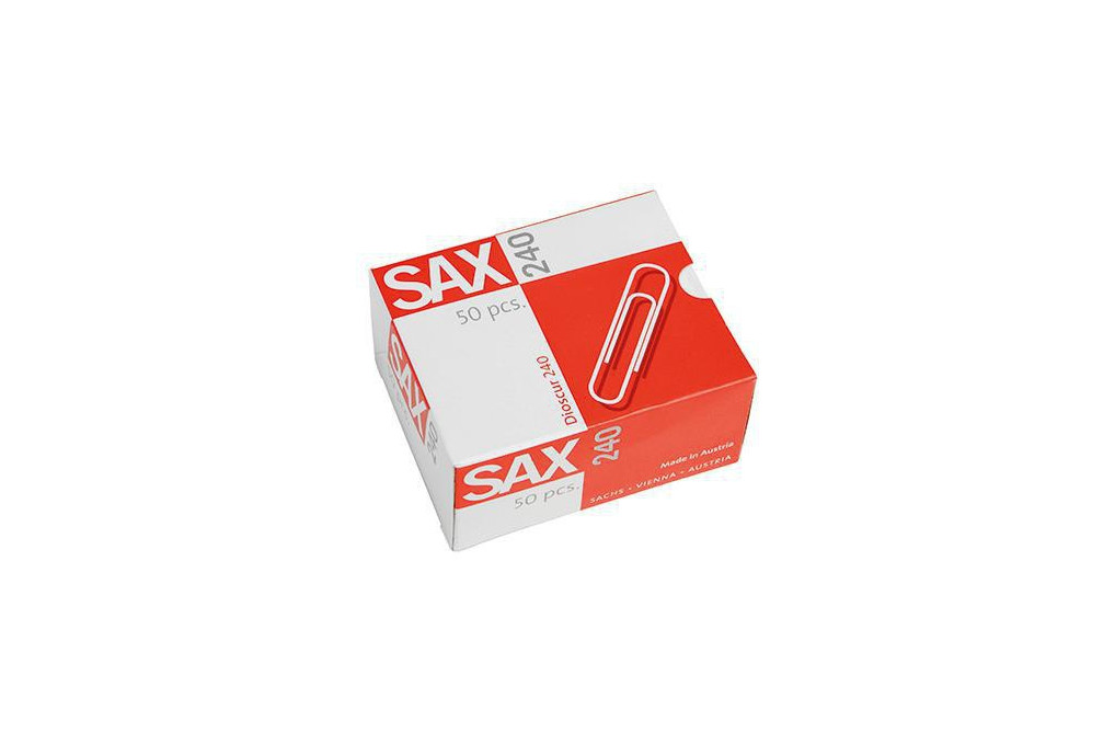 SAX Büroklammer 1 240 01 78mm verzinkt 50 St. Pack.