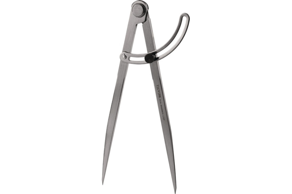 Spitzzirkel L.150mm m.Stellbogen TECWERK