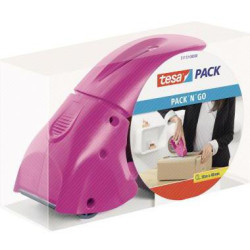 tesa Packbandabroller Pack n Go 51113 pink