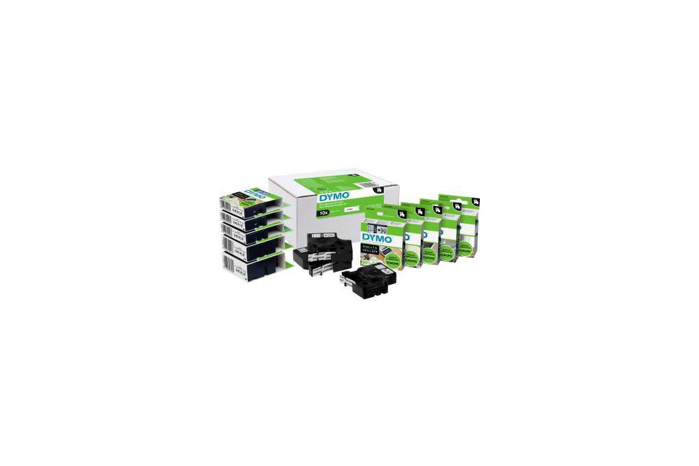 DYMO Schriftbandkassette D1 2093098 19mmx7m sw auf ws 10St. DYMO Schriftbandkassette D1 2093098 19mmx7m sw auf ws 10St.