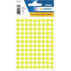 HERMA Markierungspunkt 1834 8mm leuchtgelb 540 St. Pack. HERMA Markierungspunkt 1834 8mm leuchtgelb 540 St. Pack.