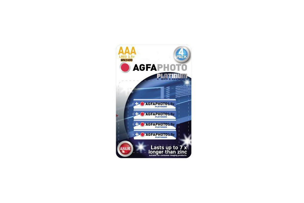 AgfaPhoto Batterie 110802572 LR03 Micro AAA 1.5V 4 St. Pack.