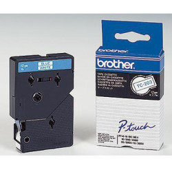 Brother Schriftbandkassette TC203 12mmx7,7m laminiert bl auf ws Brother Schriftbandkassette TC203 12mmx7,7m laminiert bl auf ws