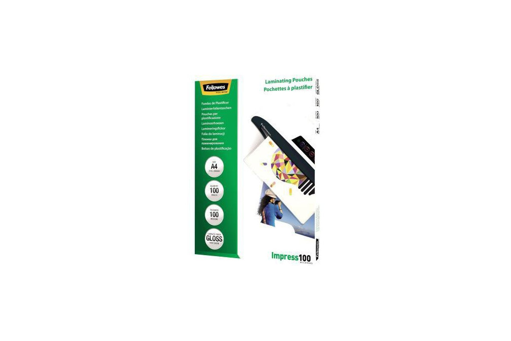 Fellowes Laminierfolie Impress 100 5351111 DIN A4 tr 100 St. Pack. Fellowes Laminierfolie Impress 100 5351111 DIN A4 tr 100 St. Pack.