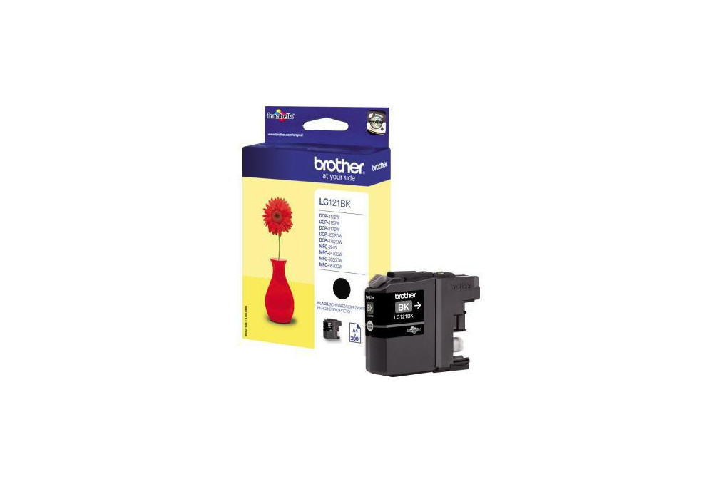Brother Tintenpatrone LC121BK 300Seiten schwarz