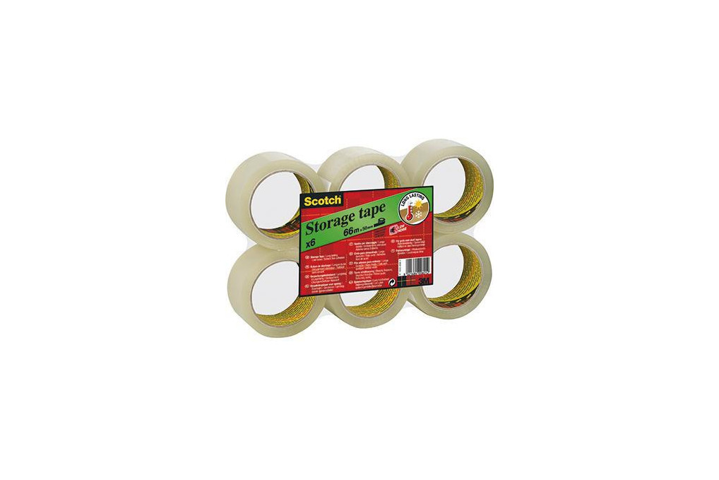 Scotch Packband S5066T6 50mmx66m transparent 6 Rl. Pack.