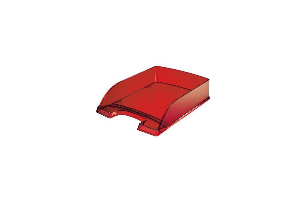 Leitz Briefablage Transparent Plus 52260028 DIN A4 PS dunkelrot