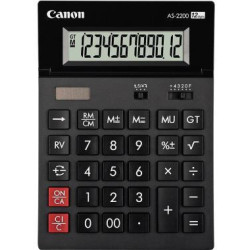 Canon Tischrechner AS 2200 4584B001AB 12st. Solar Batt. d.gr Canon Tischrechner AS 2200 4584B001AB 12st. Solar Batt. d.gr