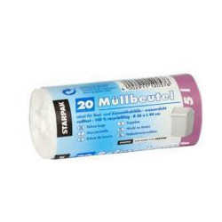 PAPSTAR Müllbeutel 12057 44x36cm 5l weiß 20 St. Pack.