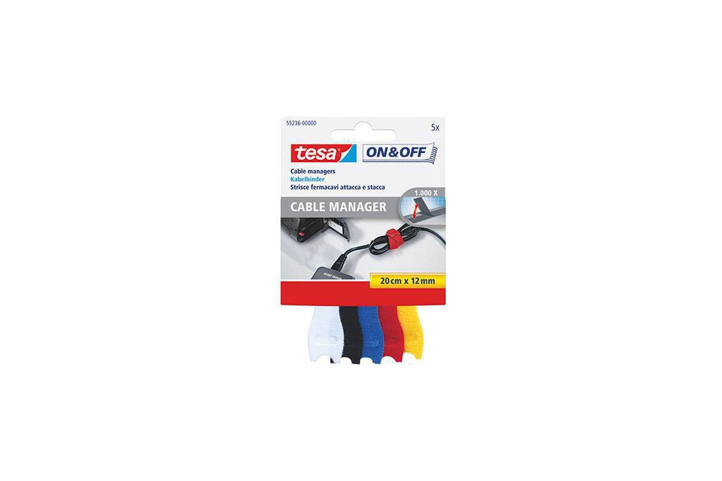 tesa Kabelbinder On & Off Cable Manager 55236 00000 5 St. Pack.