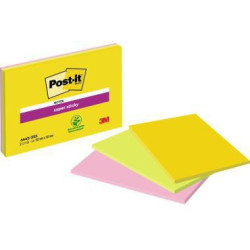 Post it Haftnotiz Meeting Notes 6445 3SS EU 101x152mm sort. 3x45Bl.