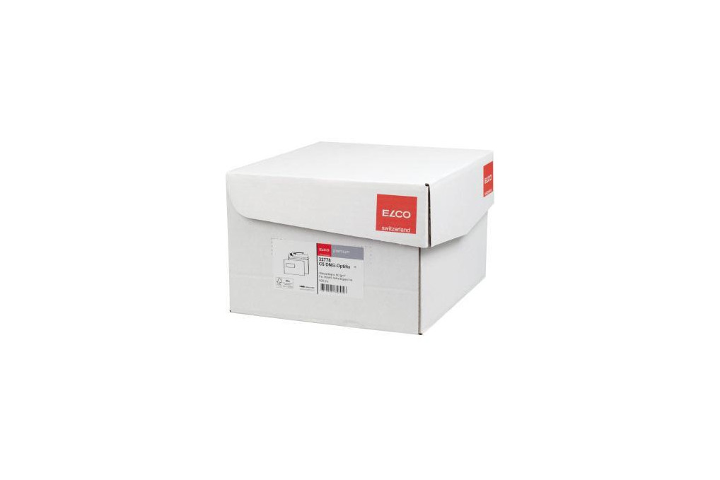 ELCO Briefumschlag premium 32778 C5 80g hk mF weiß 500 St. Pack.