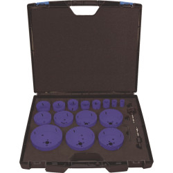 Lochsägensatz 17 tlg.19 114mm Schnitt T.38mm HSS Co8 TECWERK