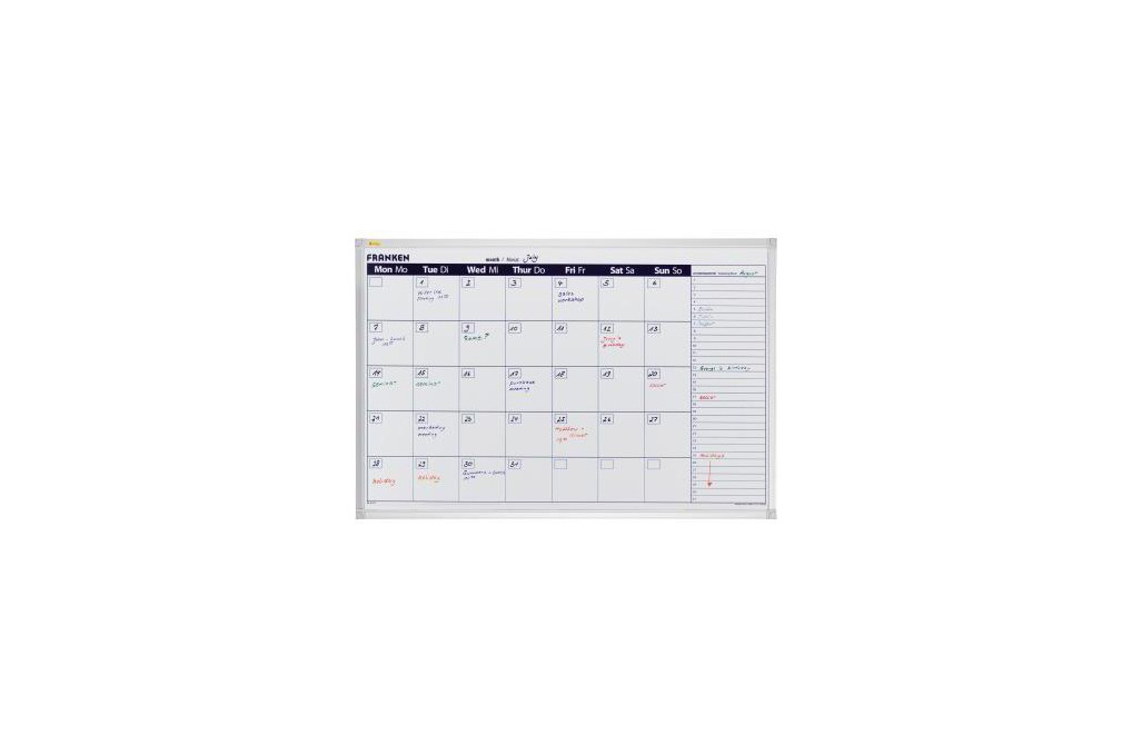 Franken Monatsplaner X tra Line VO 7 90x60cm 1Monat weiß Franken Monatsplaner X tra Line VO 7 90x60cm 1Monat weiß