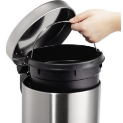 helit Tretabfalleimer the silent H2403400 5l Edelstahl helit Tretabfalleimer the silent H2403400 5l Edelstahl