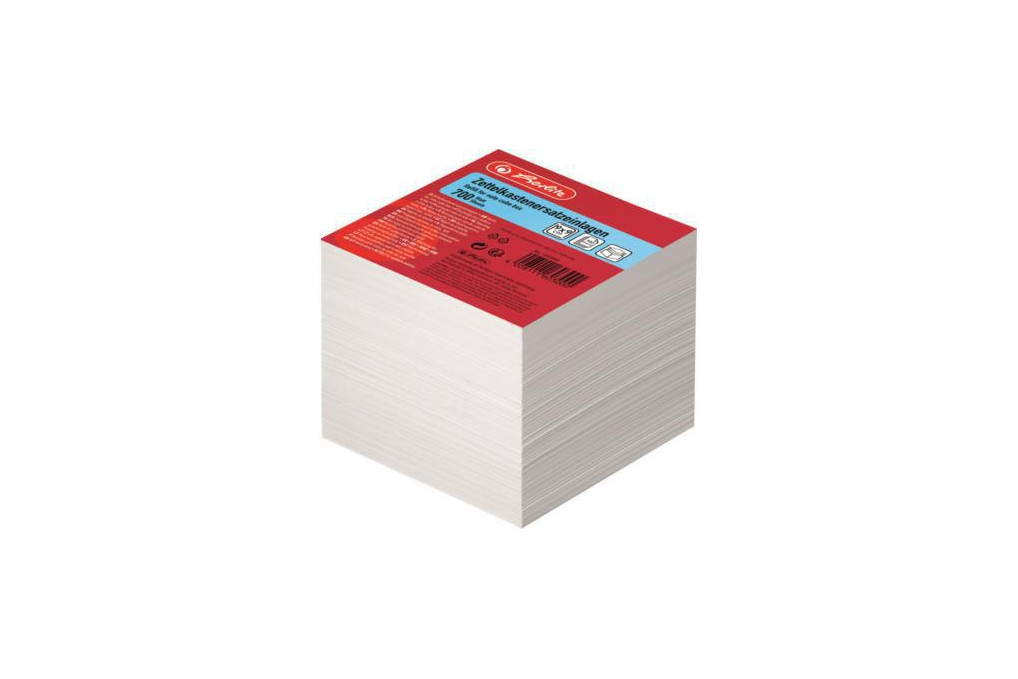 Herlitz Zettelboxeinlage 1603000 9x9cm 80g weiß 700Bl.