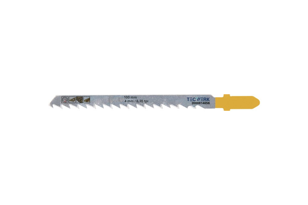 Stichsägeblatt Gesamt L.100mm Zahnt.4mm S.1,27mm 5 St. Karte Stichsägeblatt Gesamt L.100mm Zahnt.4mm S.1,27mm 5 St. Karte