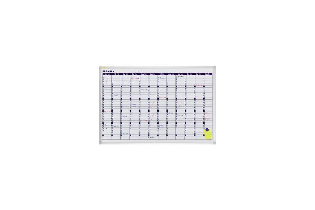 Franken Jahresplantafel X tra Line VO 12 90x60cm 12Monate weiß Franken Jahresplantafel X tra Line VO 12 90x60cm 12Monate weiß