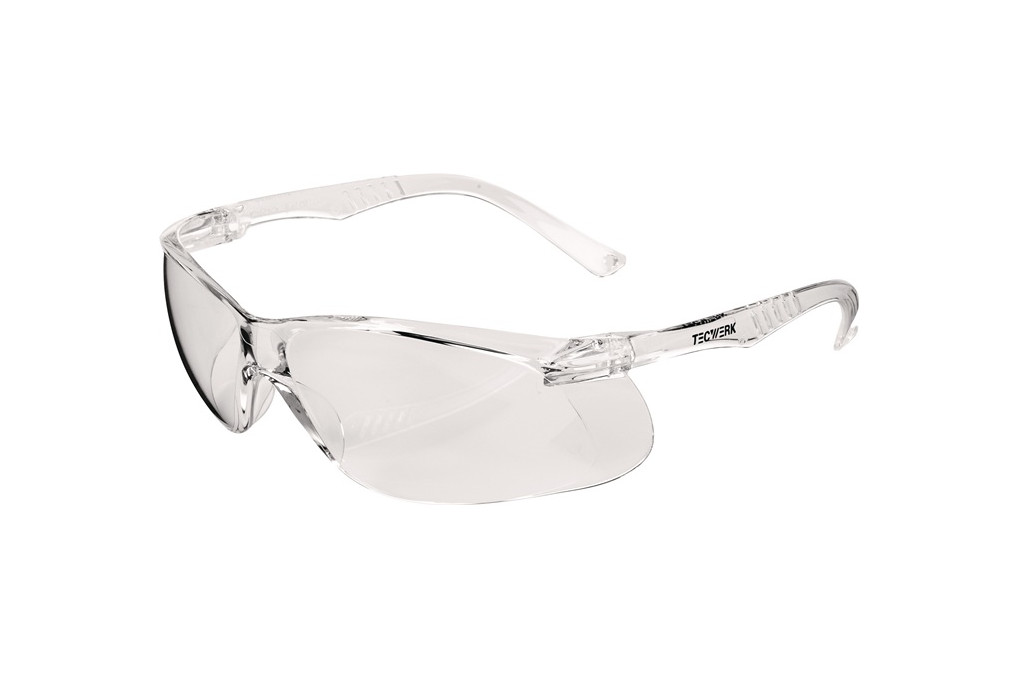 Schutzbrille Daylight One EN 166 Bügel klar,Scheibe klar PC TECWERK Schutzbrille Daylight One EN 166 Bügel klar,Scheibe klar PC TECWERK