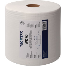 Putztuch WK 70 L.ca.380 mmxB.ca.290mm weiß 1 lagig Rl.TECWERK