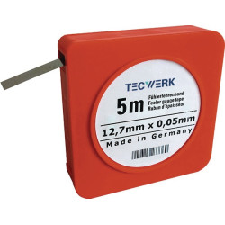 Fühlerlehrenband S.0,01mm L.5m B.12,7mm TECWERK Fühlerlehrenband S.0,01mm L.5m B.12,7mm TECWERK