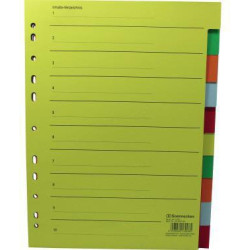 Soennecken Register 1526 blanko 22,5x29,7cm volle Höhe RC farbig Soennecken Register 1526 blanko 22,5x29,7cm volle Höhe RC farbig