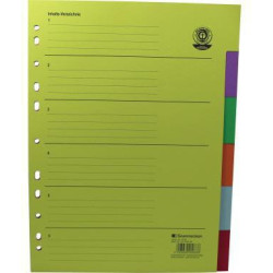 Soennecken Register 1528 blanko 22,5x29,7cm volle Höhe RC farbig